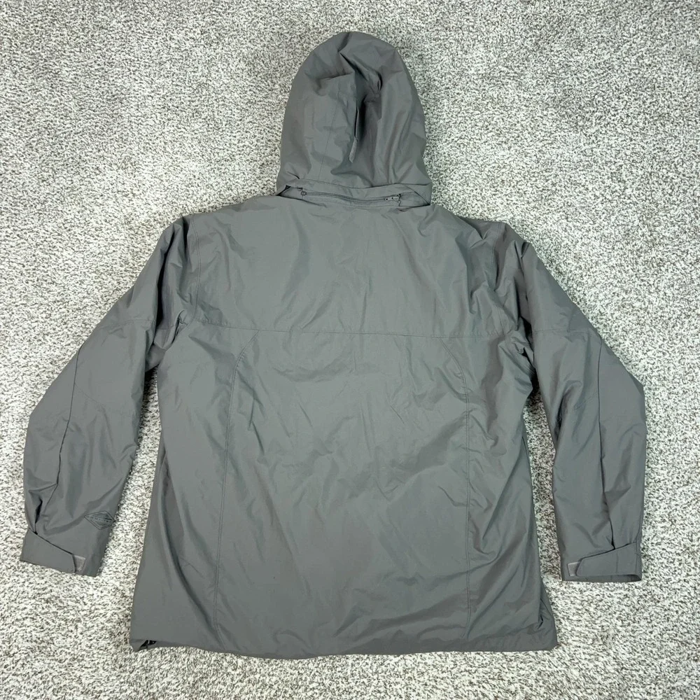 Columbia Jacket Mens XL Gray Omni Tech Hooded Interchange Insulated Parka 3 in 1